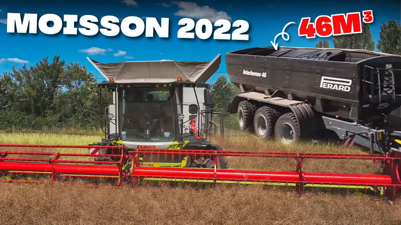 🌾 MOISSON 2022 / TRANSBORDEUR de 46m3 sur NOUVEAU 7R ! 😱