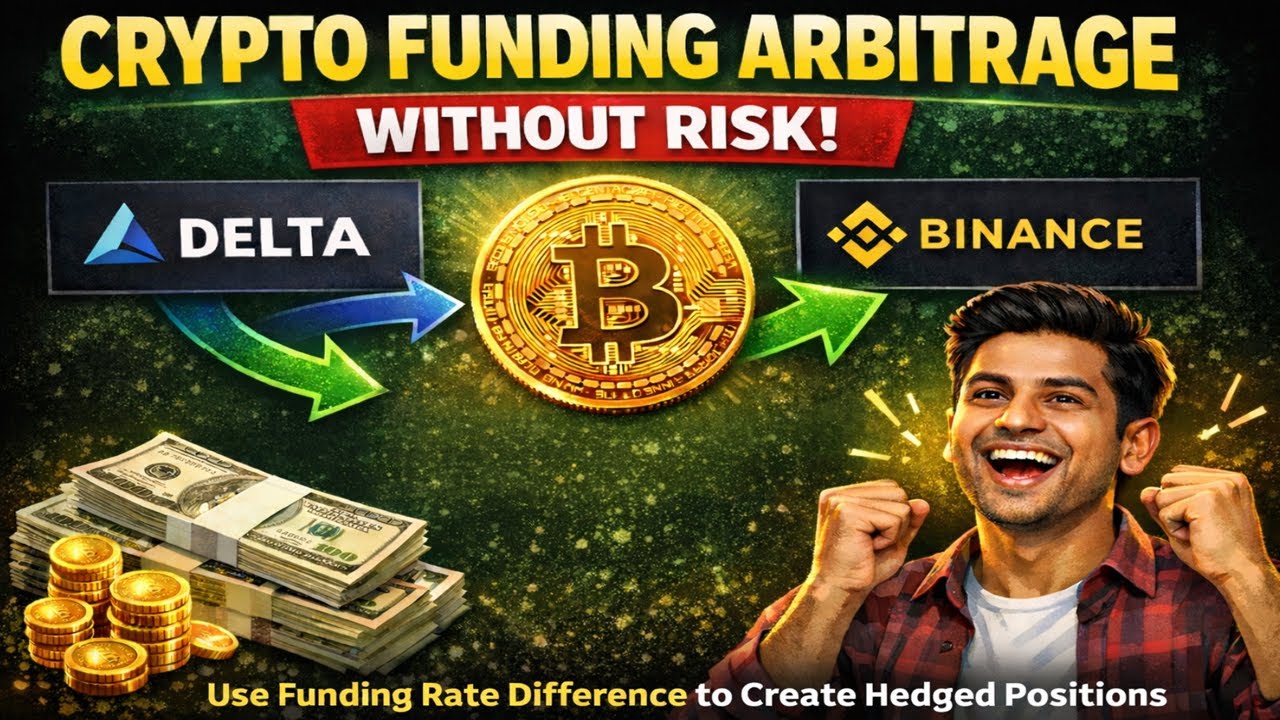 Crypto Funding Rate Arbitrage Trading Strategy | Using Binance & Delta Exchange