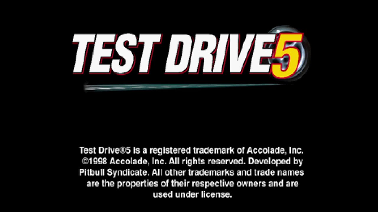 Test Drive 5. [PlayStation - Pitbull Syndicate, Accolade]. (1998). Full Cups Play.