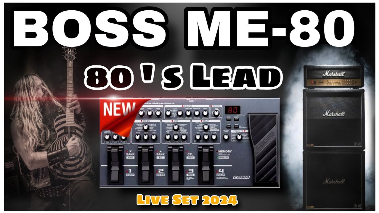 Boss ME-80 | Patches Tutorial | 80's Lead Tone Settings  | (Boss New Tone)  2024