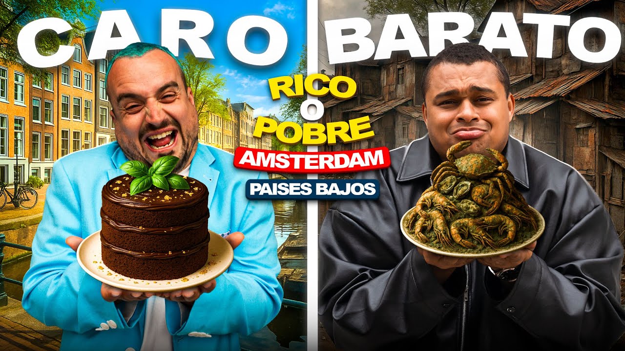 COMIENDO LO M&Aacute;S CARO DE &Aacute;MSTERDAM vs. BARATO | RICO O POBRE