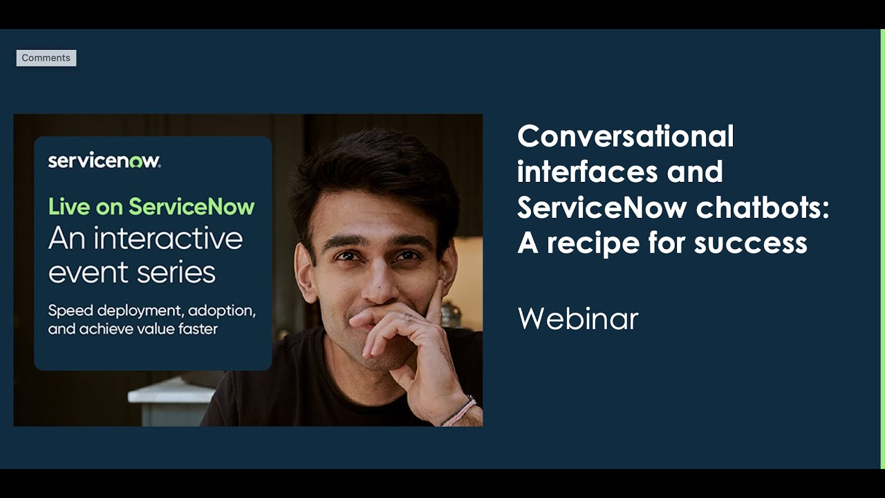 ITSM: Conversational interfaces and ServiceNow chatbots: A recipe for success