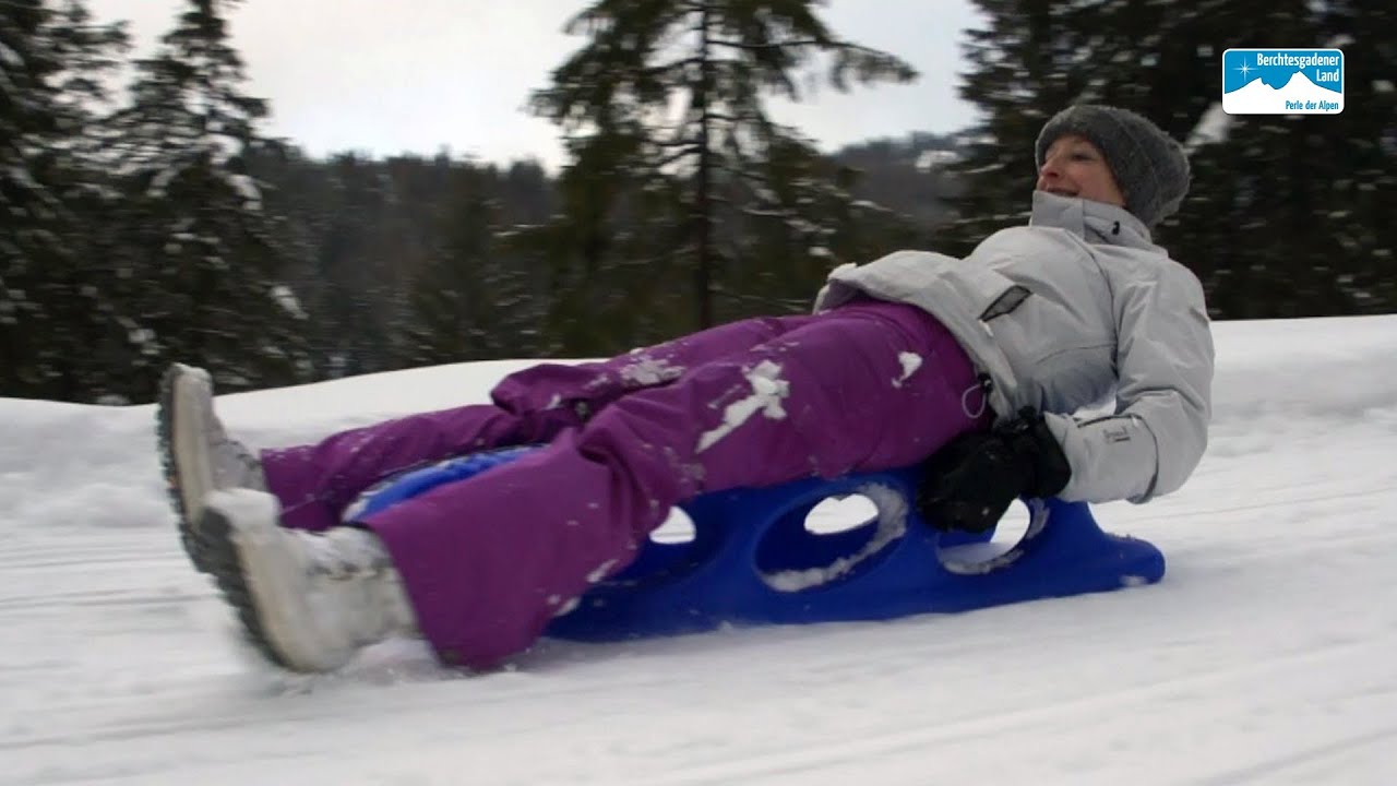 Wintersport Rodeln Bayern Deuschland: Ramsau Naturrodelbahn Hirscheckblitz