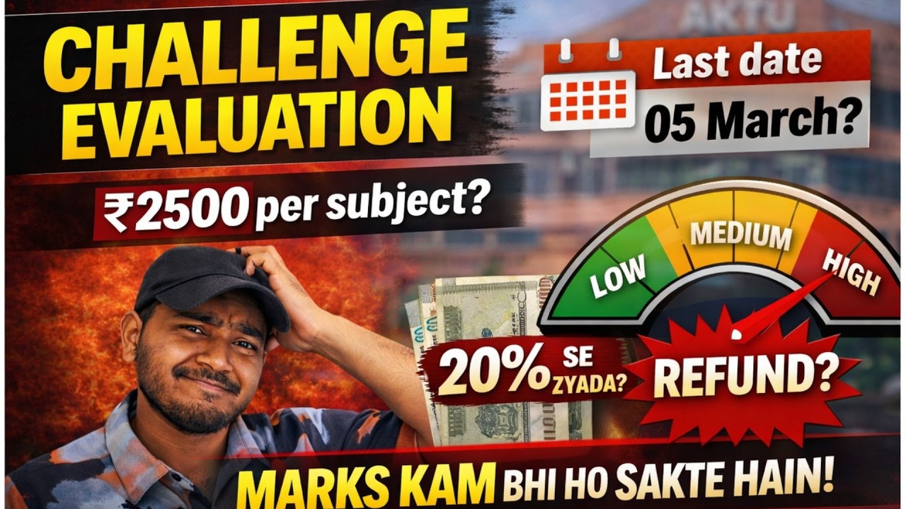 AKTU Challenge Evaluation 2026 | ₹2500 Per Subject? Refund Milega/Nahi? Full Details |CAMPUS CIRCUIT