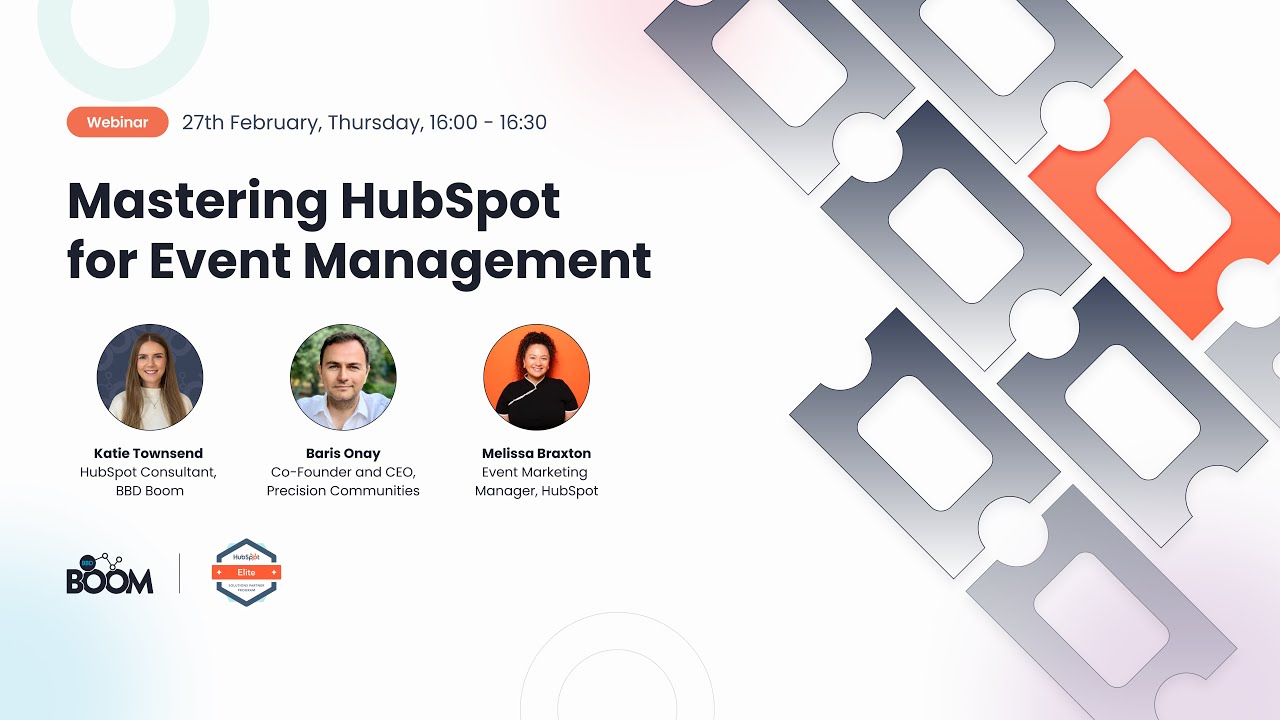 Mastering HubSpot for Event Management | Webinar
