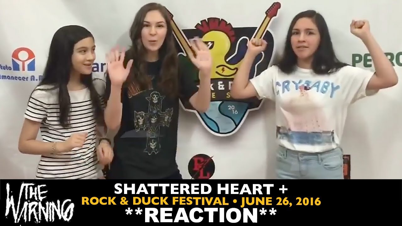 Musicians REACT to The Warning: Shattered Heart (2016 Rock & Duck Festival)