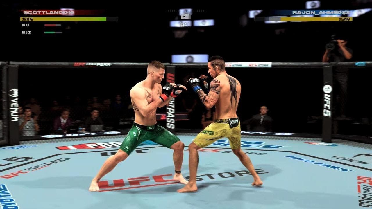 EA SPORTS UFC 5 Diaz war clean combo headkick taunt KO