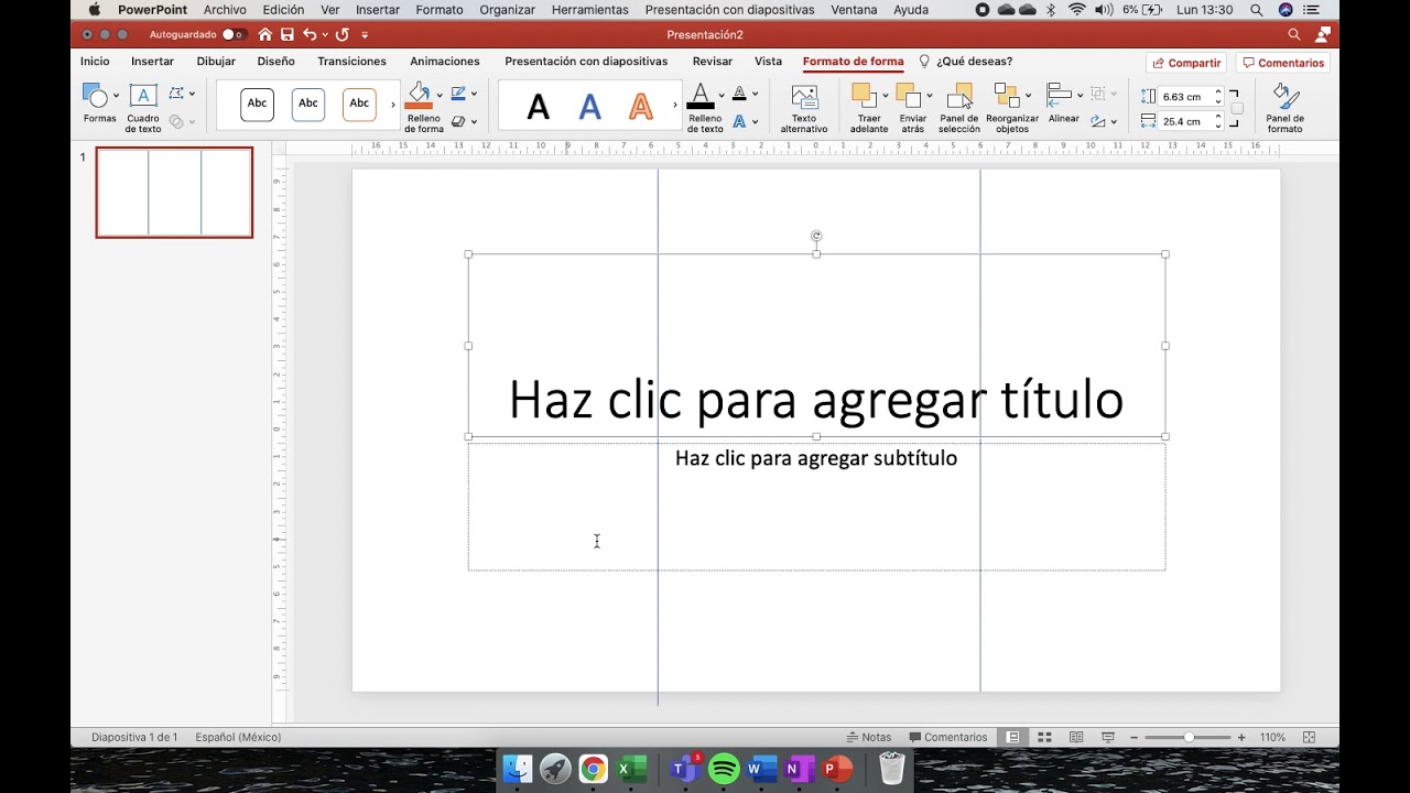 Como hacer un tríptico en Power Point sin plantilla