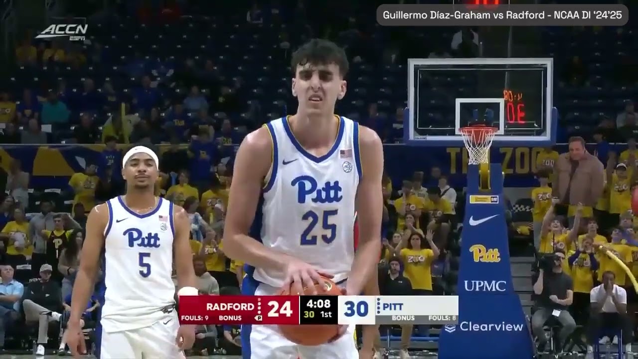 Guillermo Díaz-Graham vs Radford - NCAA D-I '24'25