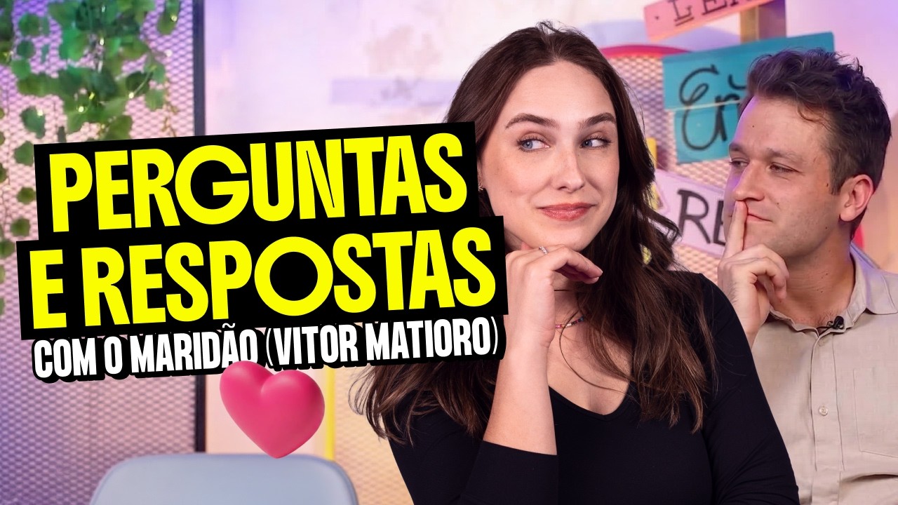 Perguntas e Respostas com o maridão (Vitor Matioro) | Teacher Paula Gabriela