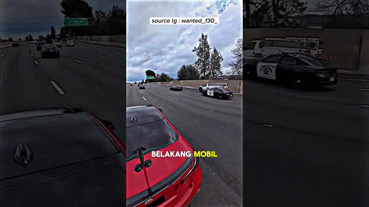 Ketika Pengendara Mobil Merah Ketemu Mobil Berkecepatan Tinggi