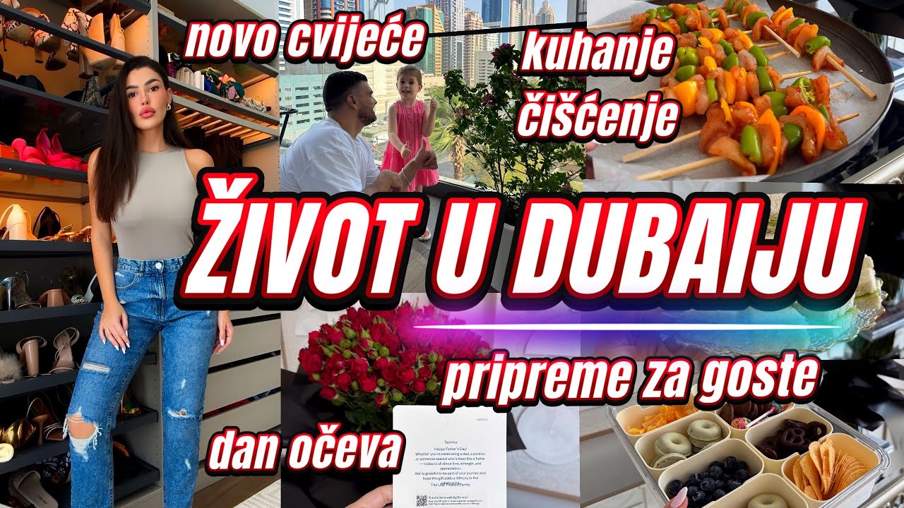 Život u Dubaiju | pripreme za goste, čišćenje stana, puno kuhanja i novo cvijeće 😍