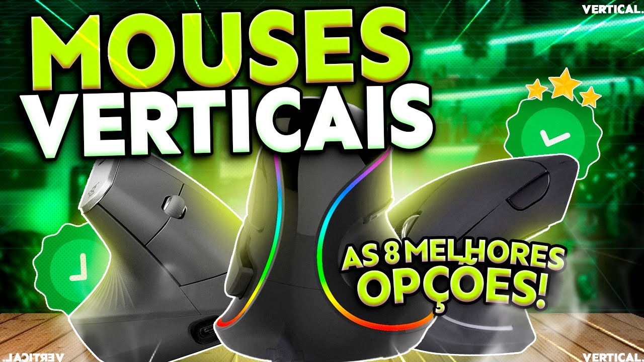 TOP 8 MELHORES MOUSES VERTICAIS em 2025 (Confira o Melhor Mouse Vertical)