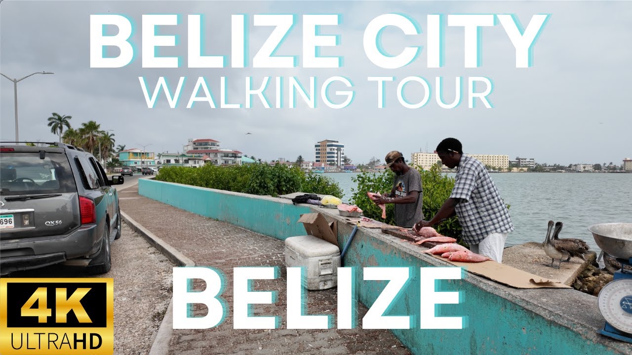 A Day In Belize City - Walking Tour in 4K 2024 🇧🇿