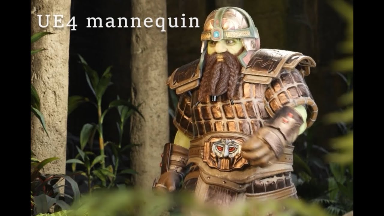 dwarf rigging and simulation showreel (unreal engine marketplace)