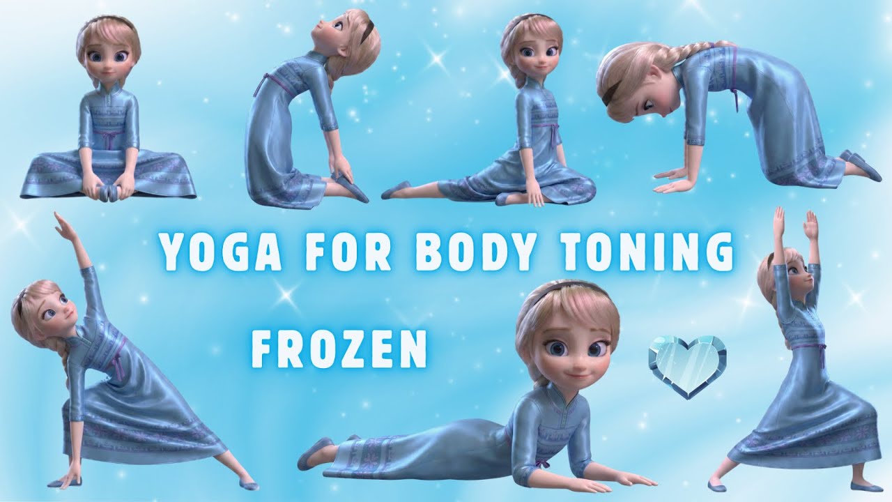 Frozen Yoga With ELSA | Yoga for Body Toning  | Christmas Yoga | Yoga With Bella