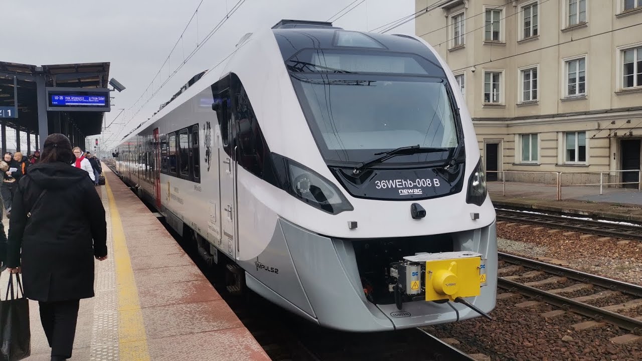 Polregio Cała linia R96311 kierunek GDYNIA GŁÓWNA NEWAG 36WEh #EN63H-008