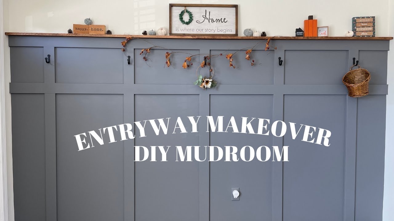 ENTRYWAY MAKEOVER | DIY MUDROOM