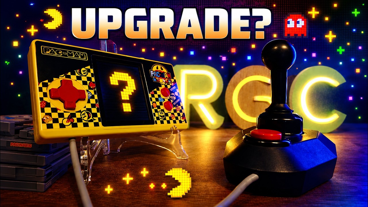 Внедрение аркадного джойстика в портативную версию Pacman.