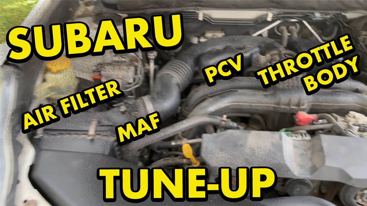 Subaru Tune-Up Air Filter MAF Throttle Body and PCV Valve Work