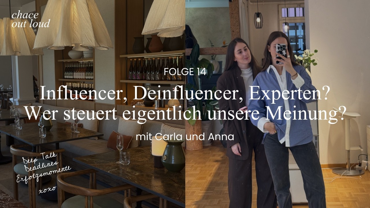 Influencer, Deinfluencer, Experten? Wer steuert eigentlich unsere Meinung?