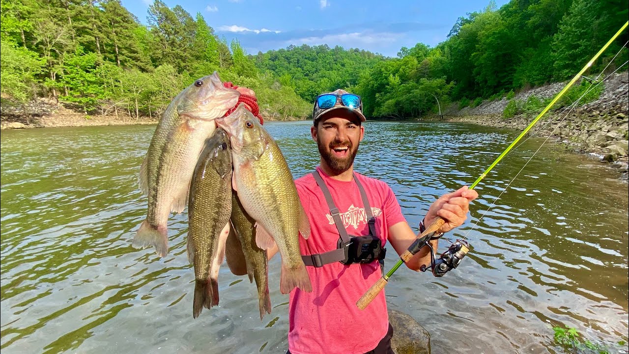 We Hit The Fishing JACKPOT!!! Every Cast Non-Stop Action for HOURS! Catch and Cook BASS and MORE!!!!