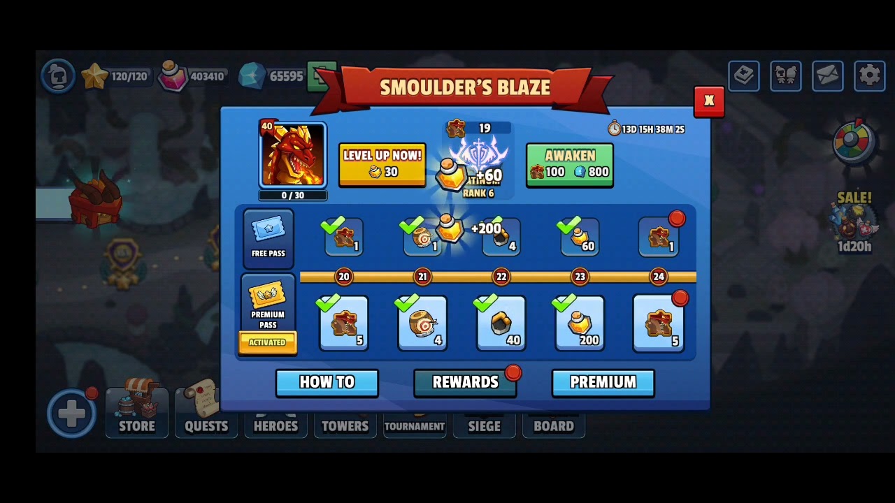 Realm defense Smoulder R7 level 50