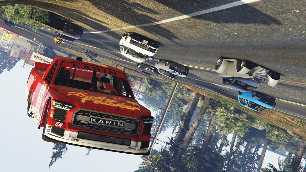Barrel Rolling Every Lap! - GTA FiveM Random Racing