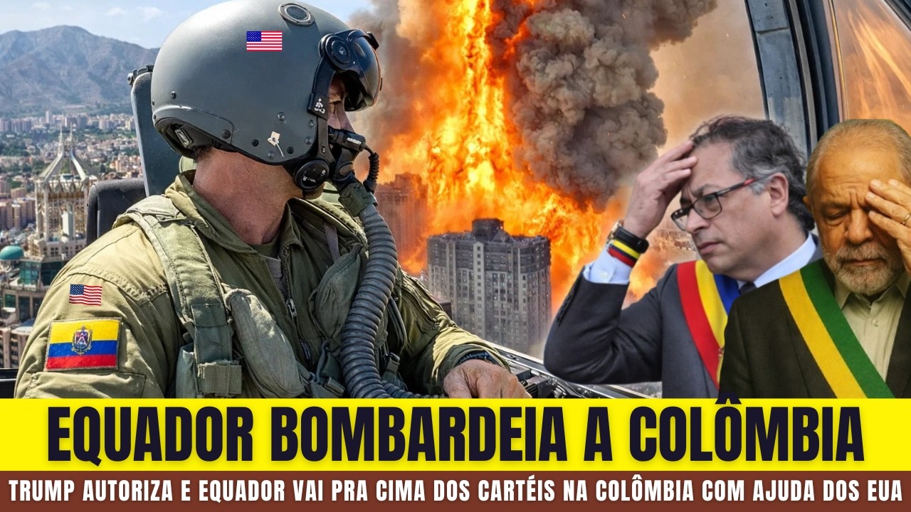 O ESCUDO FOI ATIVADO: EUA e Equador BOMBARDEIAM Cart&eacute;is na Col&ocirc;mbia