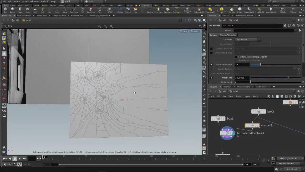35 Houdini RBD Glass Material Fracture