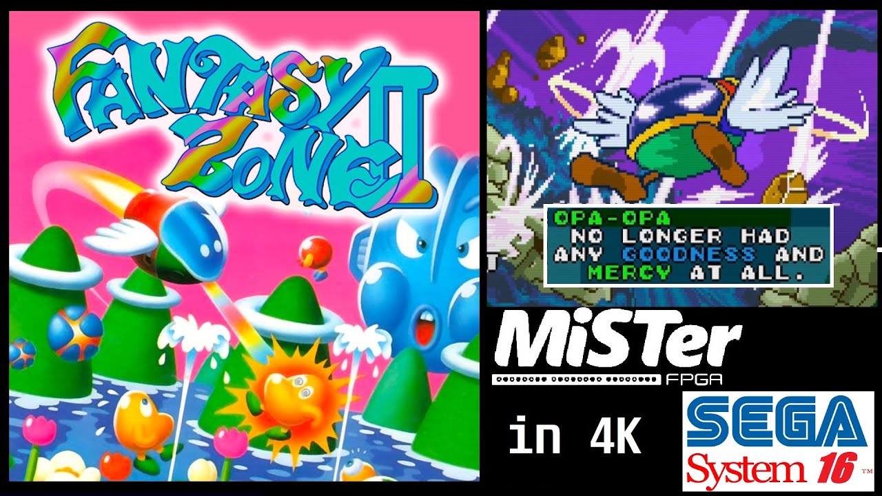 [4K] Fantasy Zone 2 DX (System 16 via MiSTer) - 1CC - Bad Ending