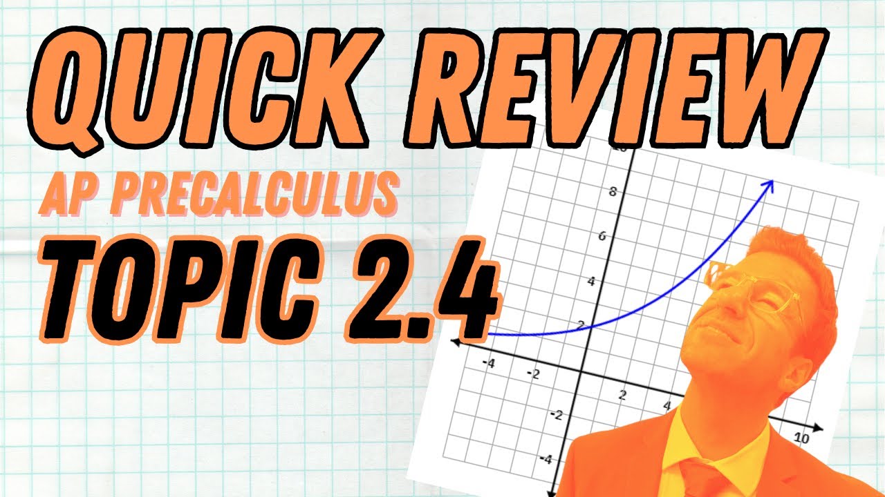 Quick Review Topic 2.4 AP Precalculus Manipulating Exponential Functions