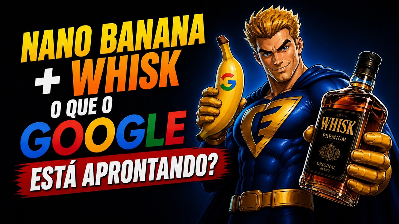 Google acaba de unir Nano Banana + Whisk e o VEO 3 ficou insano!