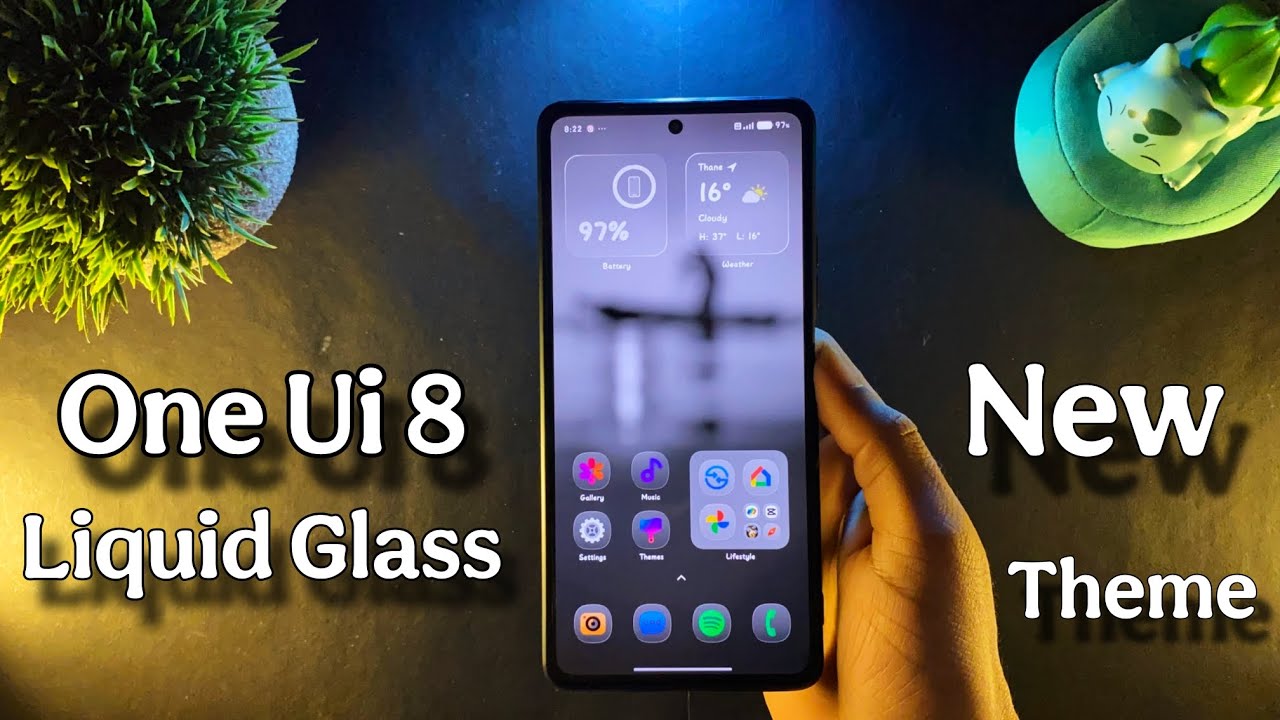 Новая тема &laquo;Жидкое стекло&raquo; для One Ui 8 для любых устройств Xiaomi | Новая тема &laquo;Жидкое стекло&raquo; |...