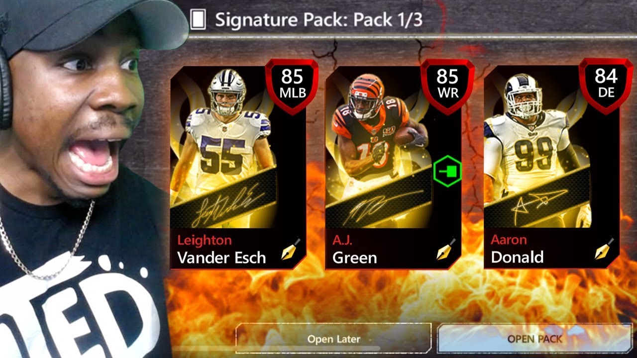 INSANE SIGNATURE PACK OPENING! Madden Mobile 20 Gameplay Ep. 7