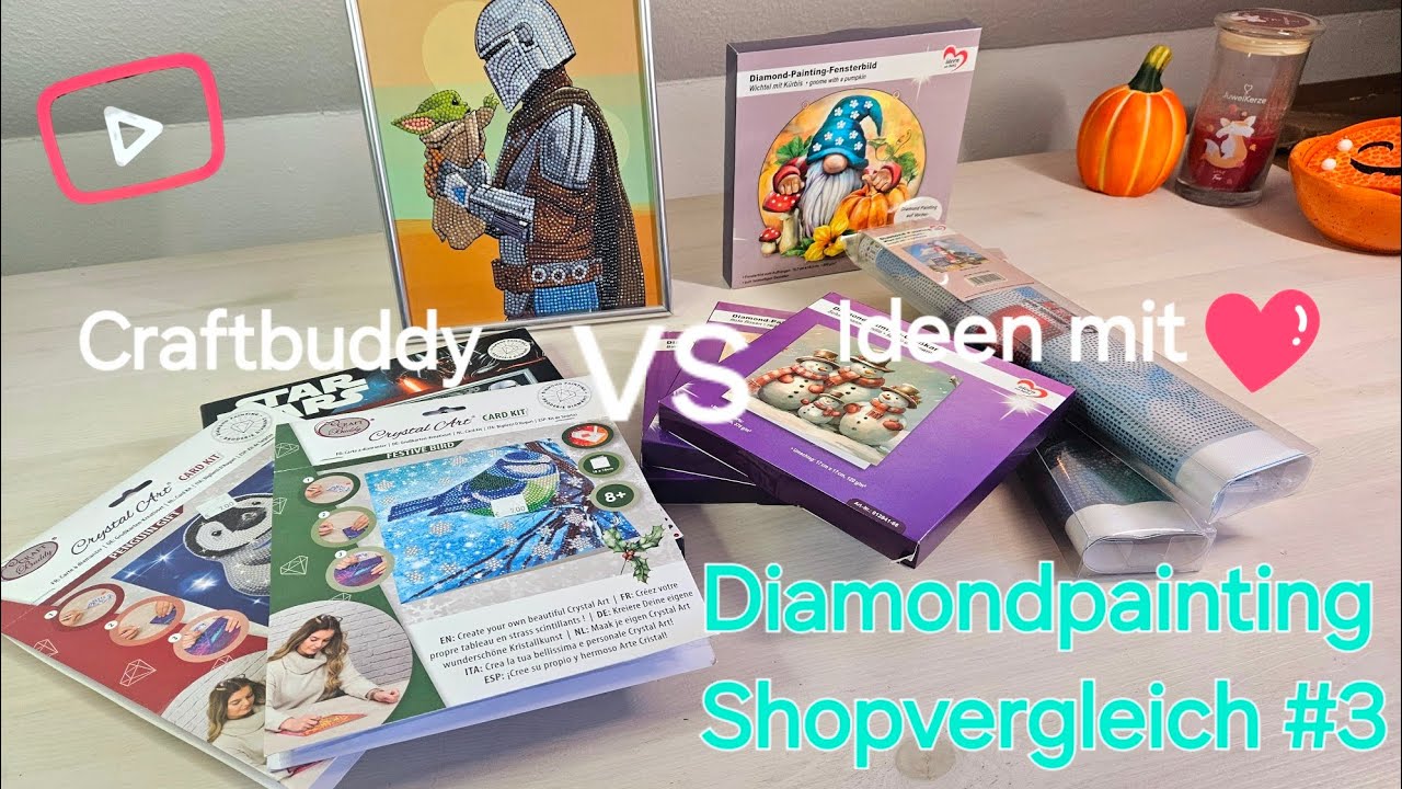 Diamondpainting Shopvergleich / Craftbuddy vs Ideen mit Herz ❤️