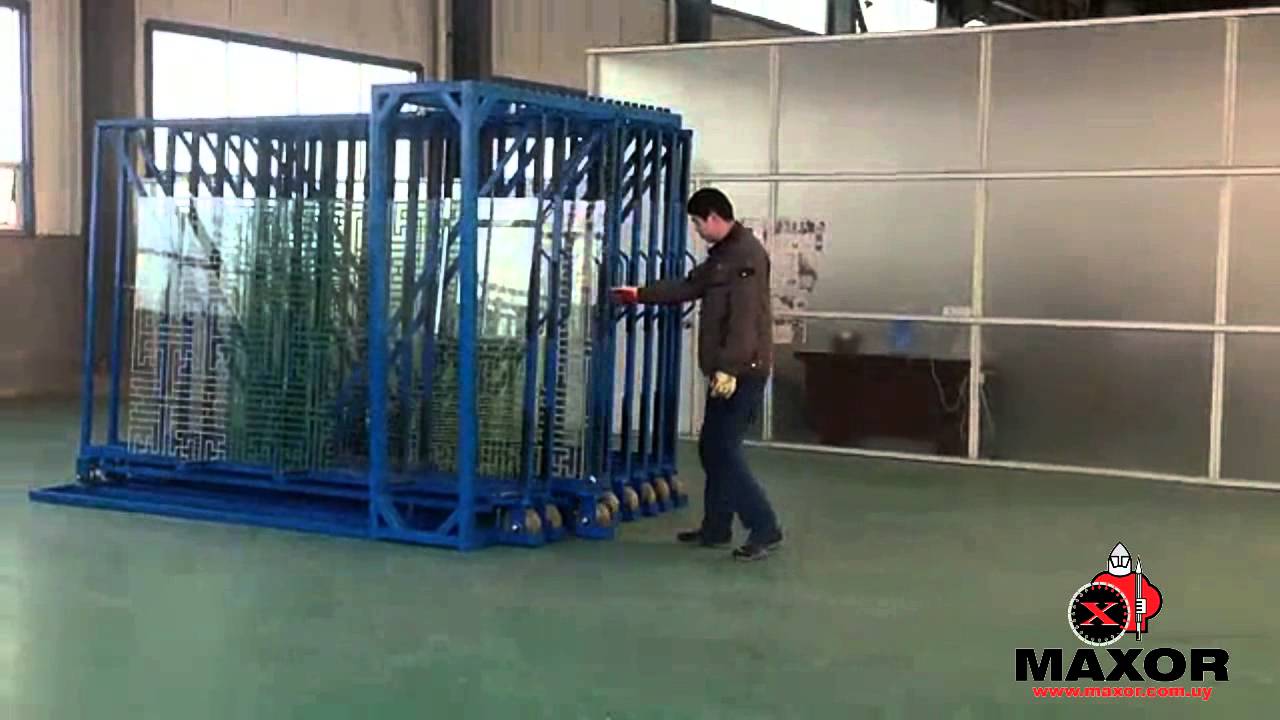 Rack de almacenamiento de vidrio con cajones m&oacute;viles