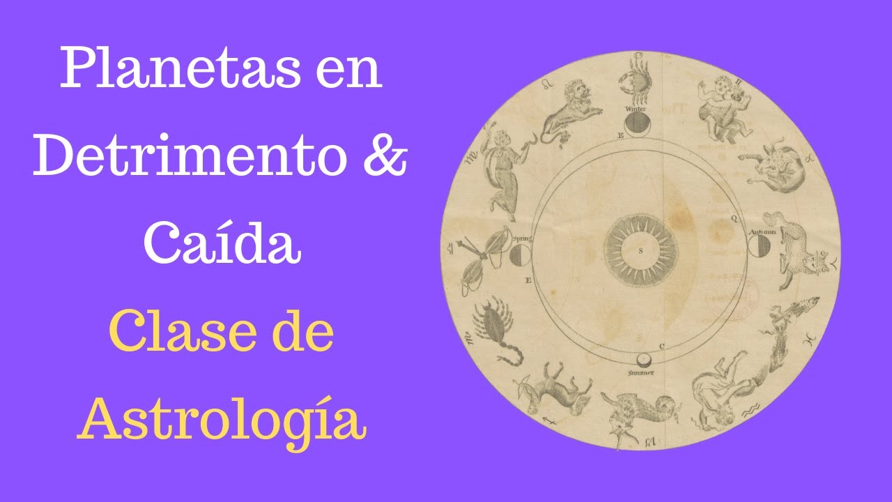 Planetas en Detrimento & Caída (Dignidades Planetarias): Clase de Astrología