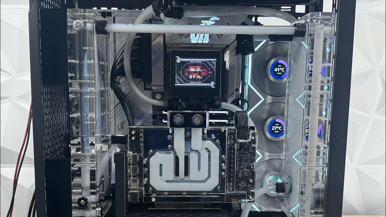 Waterfalls PC - A custom water cooled PC with Waterfalls