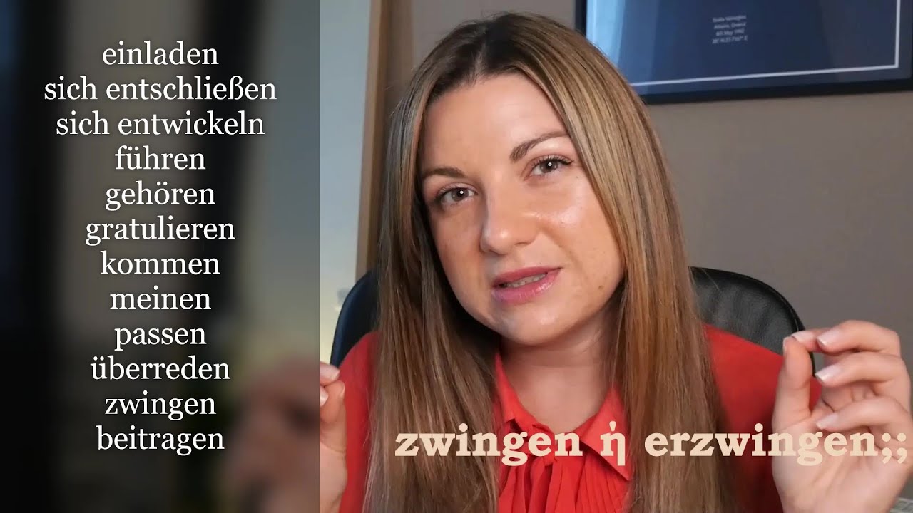 12. Τα βασικά ρήματα στα Γερμανικά με την πρόθεση ''zu'' + Dativ