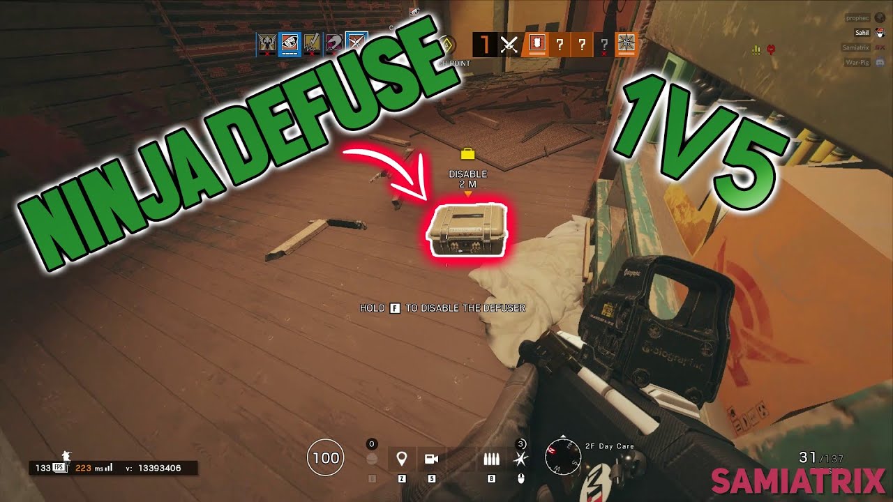 Ninja Defuse - Rainbow Six Siege Gameplay