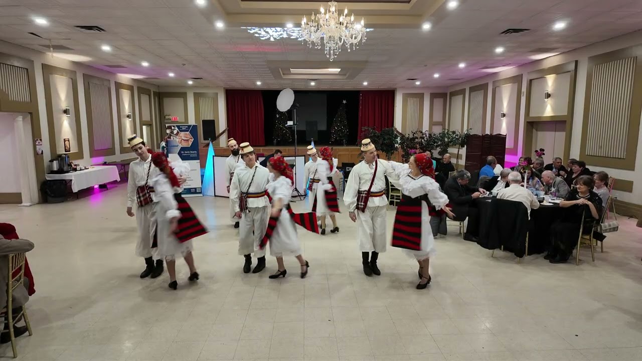 Ansamblul FLORI ROMÂNEȘTI din Kitchener la Revelionul Pensionarilor 10 ianuarie 2026