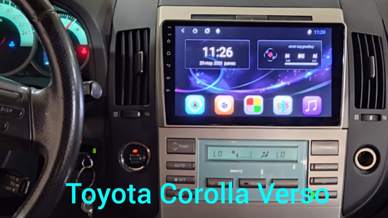 Toyota Corolla Verso con pantalla Android y CarPlay