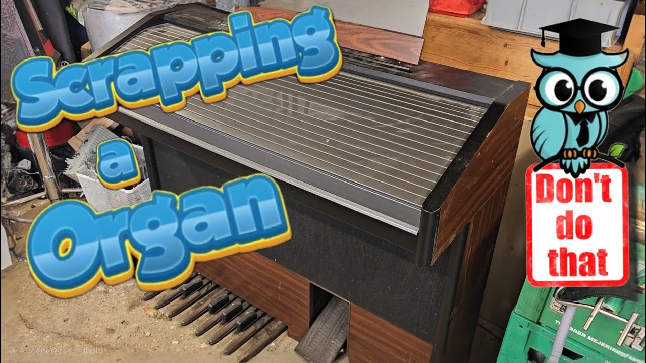 Scrapping a old organ - Keyboard - for copper and aluminum