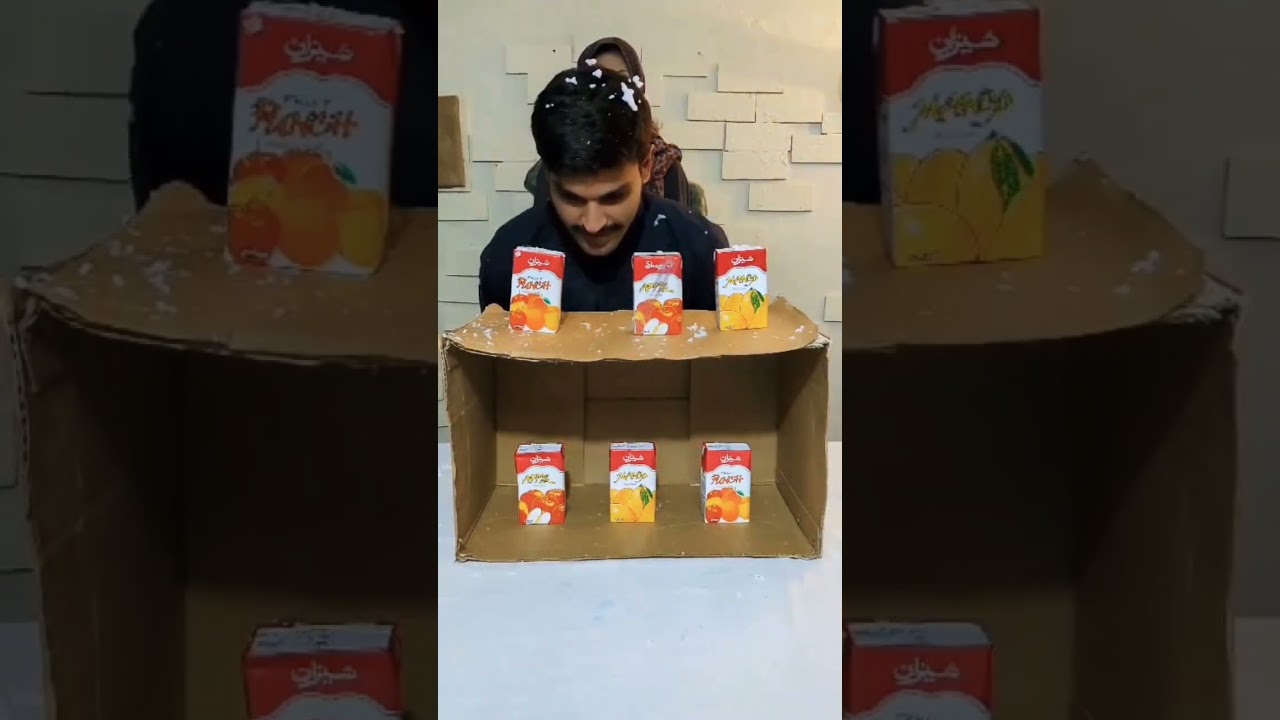 The juice matching challenge is sooooo exciting!#familygames#games#challenge#tiktok#shorts#ytshorts#