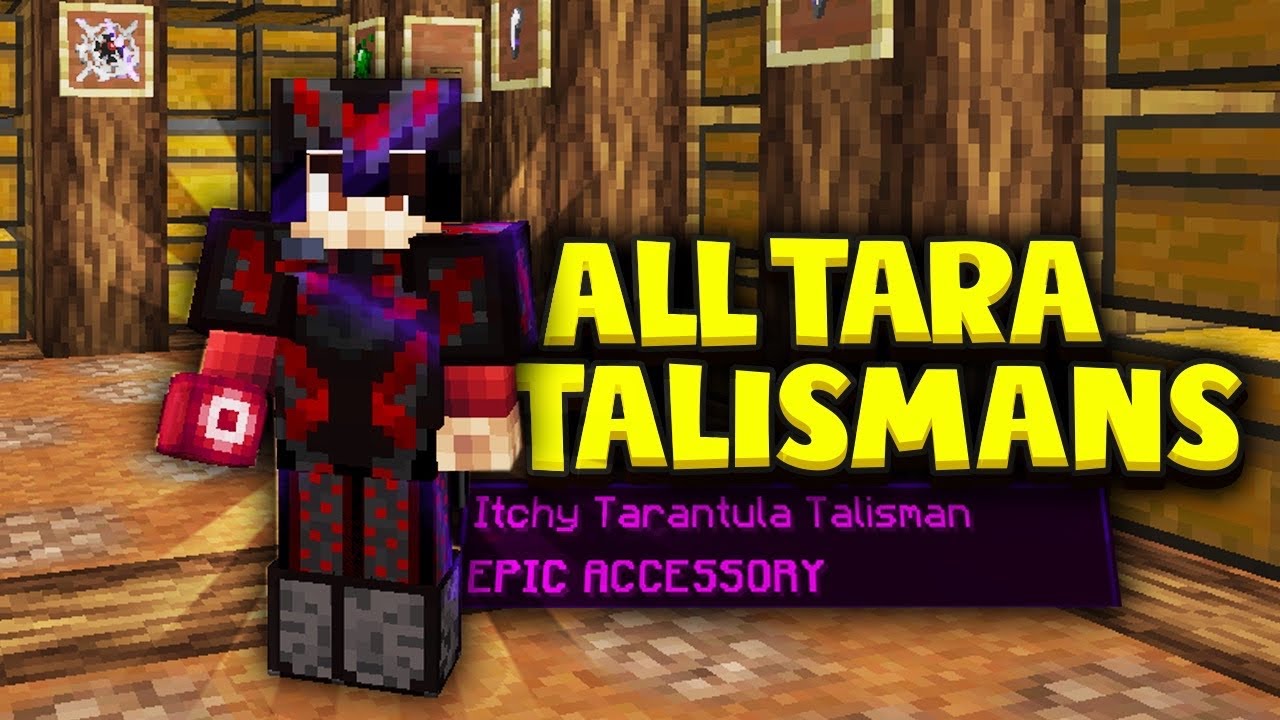 GETTING ALL THE TARANTULA SLAYER TALISMANS! (Hypixel Skyblock)
