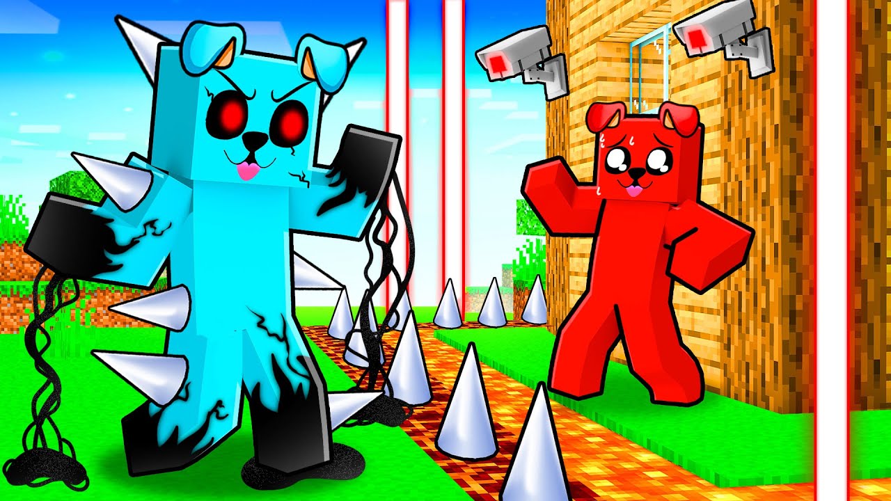 ZŁY LUCZEK vs TAJNA BAZA w Minecraft!