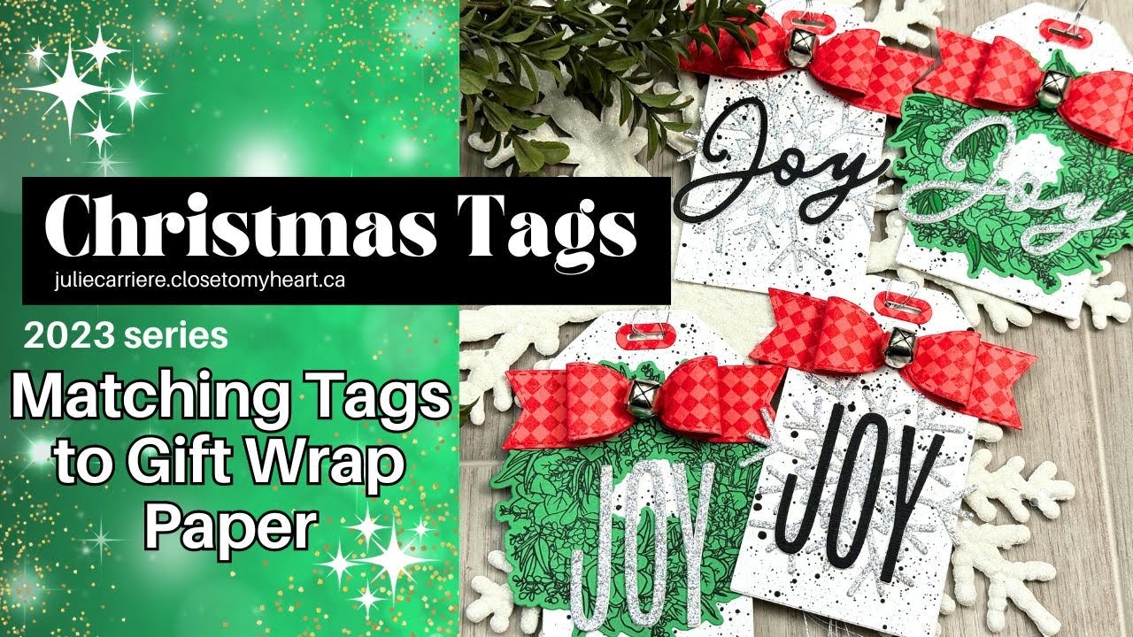 Easy Christmas Tags | Matching The Colors To Gift Wrap Paper