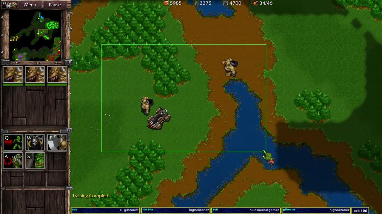 Warcraft 2 Remastered Bridge to Bridge Combat 3v3