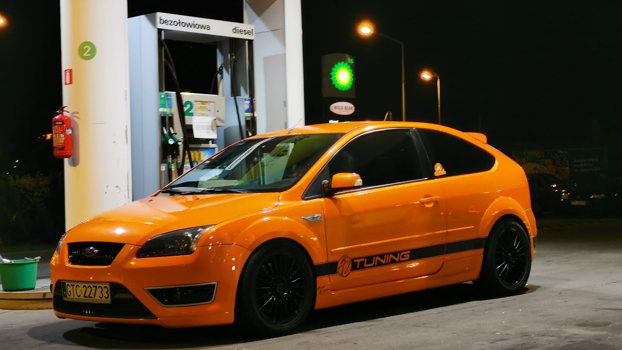FORD FOCUS ST MK2 2.5T 225HP COLD START ACCELERATION 0-200